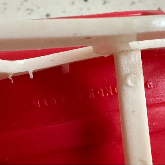 VTG Christmas Santa & Sleigh with‎ Deer Plastic Holiday Decor Made in Hong Kong - Picture 10 of 10